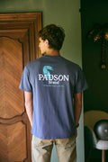 CAMISETA LOGO AZUL GRISACEO
