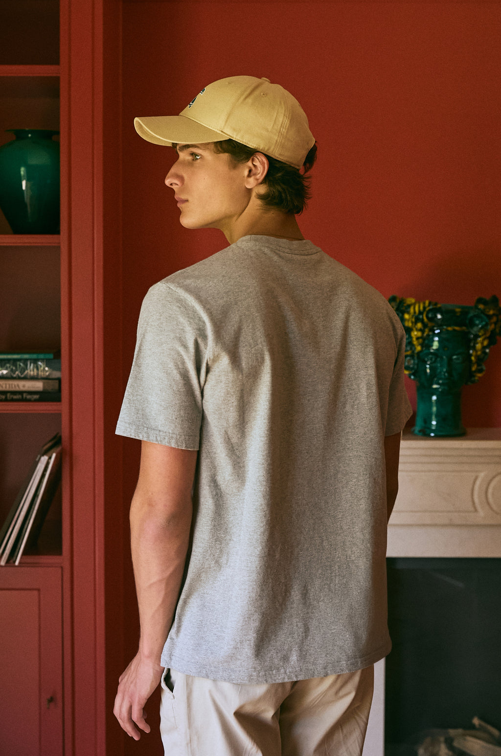 CAMISETA BASIC GRIS MELANGE