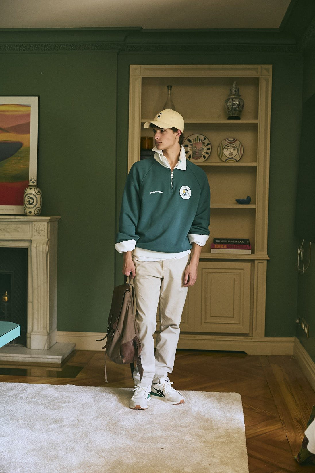 SUDADERA ZIP VERDE