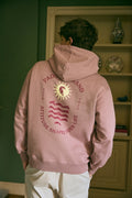 SUDADERA HODDIE LETTERING ROSA