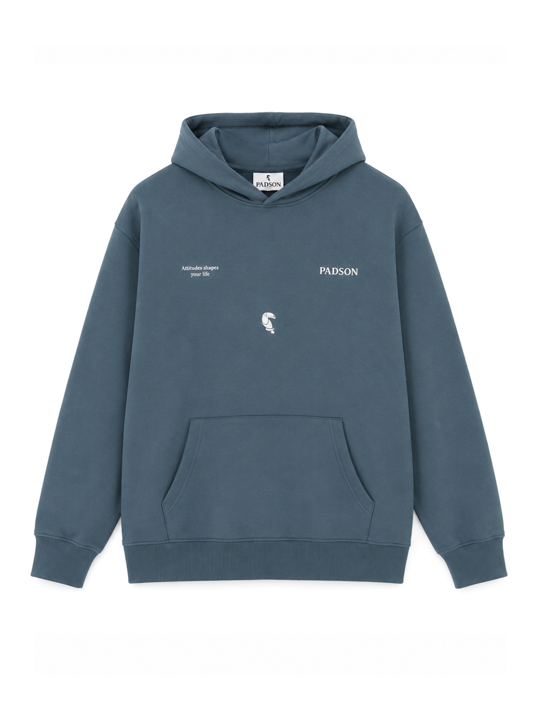 SUDADERA HODDIE LETTERING AZUL
