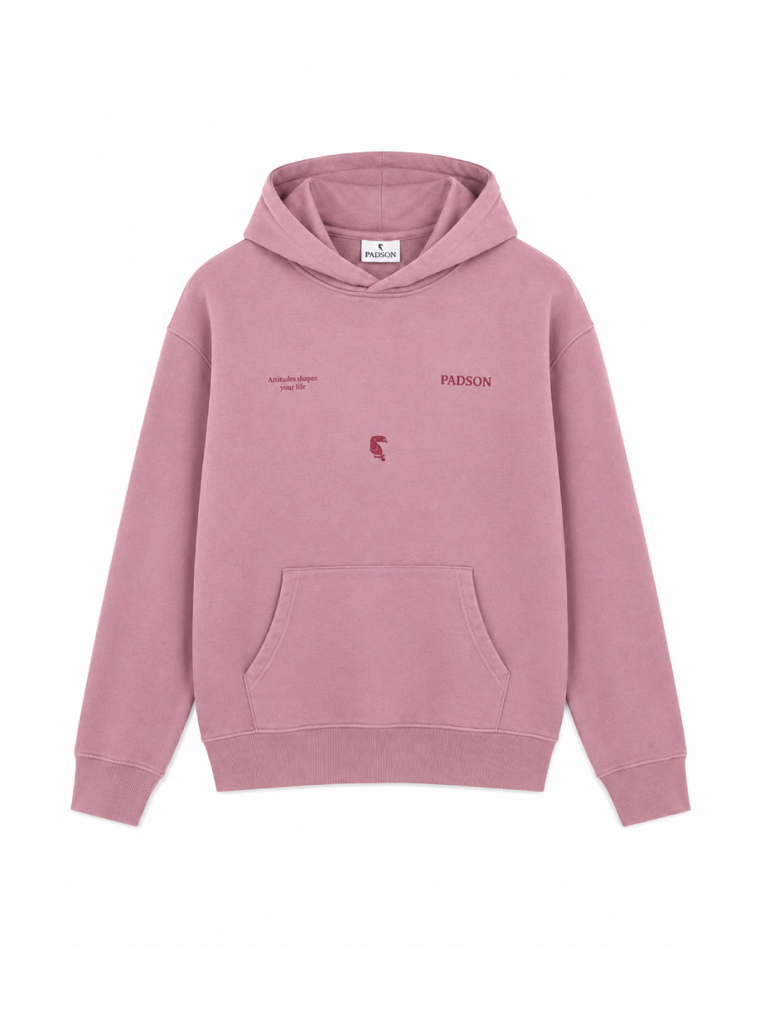 SUDADERA HODDIE LETTERING ROSA
